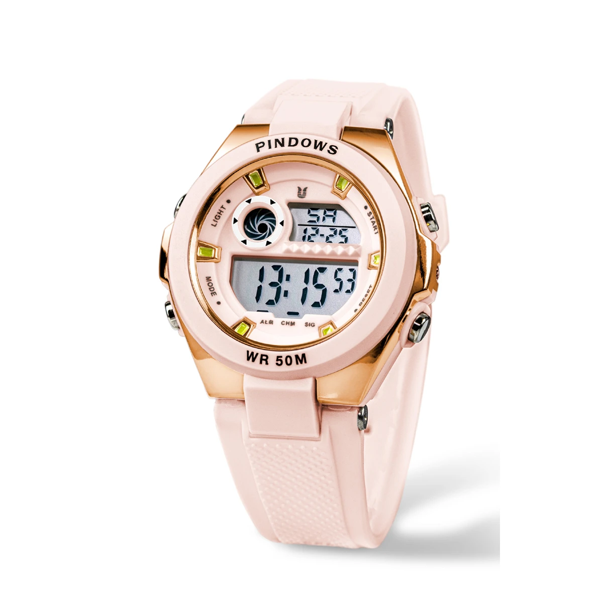 

Digital Waterproof Watch Ladies Electronic Sports Diving Wrist Clock Girls 15 Years Old Youth Led White PU Wristwatches Women