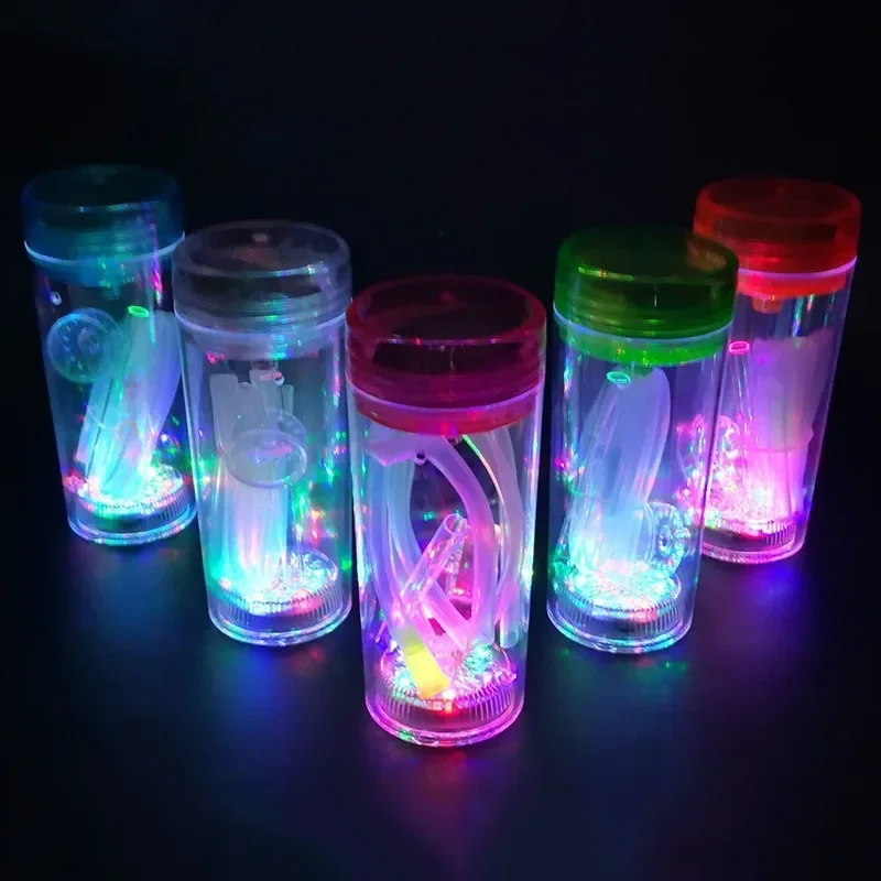 Handheld LED Hookah Smoking Cup Chicha Tobacco Bowl Water Pipe Nargile Narguile Cachimbas Kit Completo Shisha Kettle hookah accessories hookah set