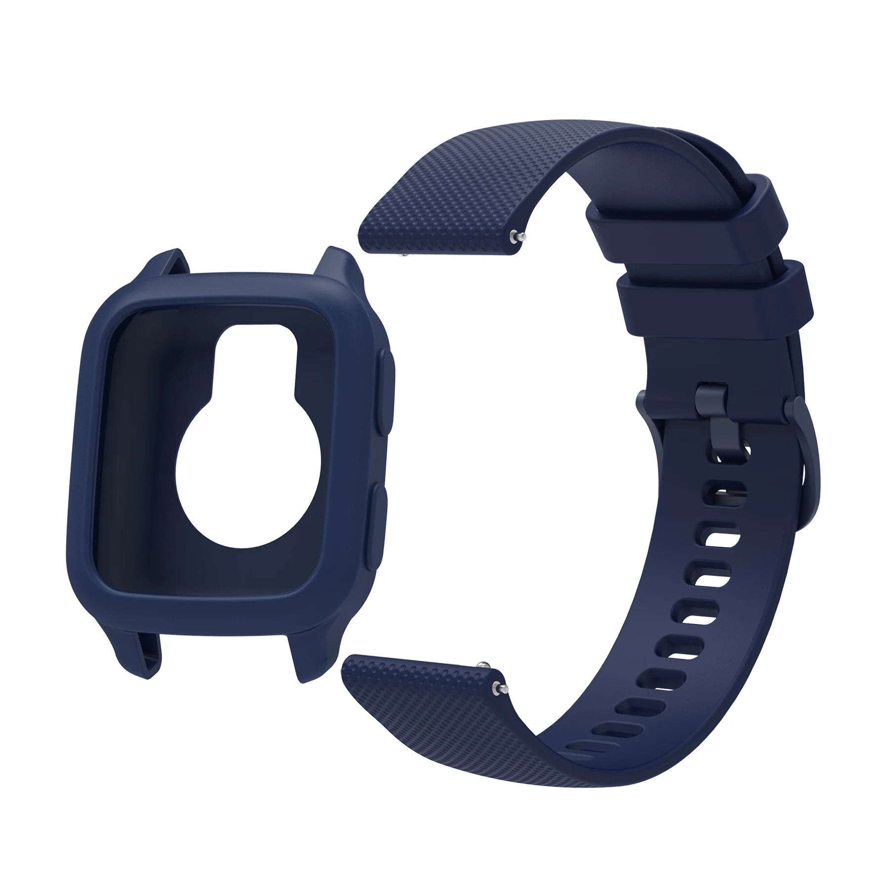 Premium Silicone 2-in-1 Watch Protector with Textured Strap