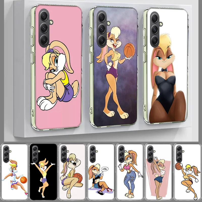 F-Fashion C-мультфильм Багз B-Кролик чехол для Samsung A54 A34 A24 A14 A53 A33 A23 A13 A52S A32 A22 A12 телефон Galaxy A03 A04