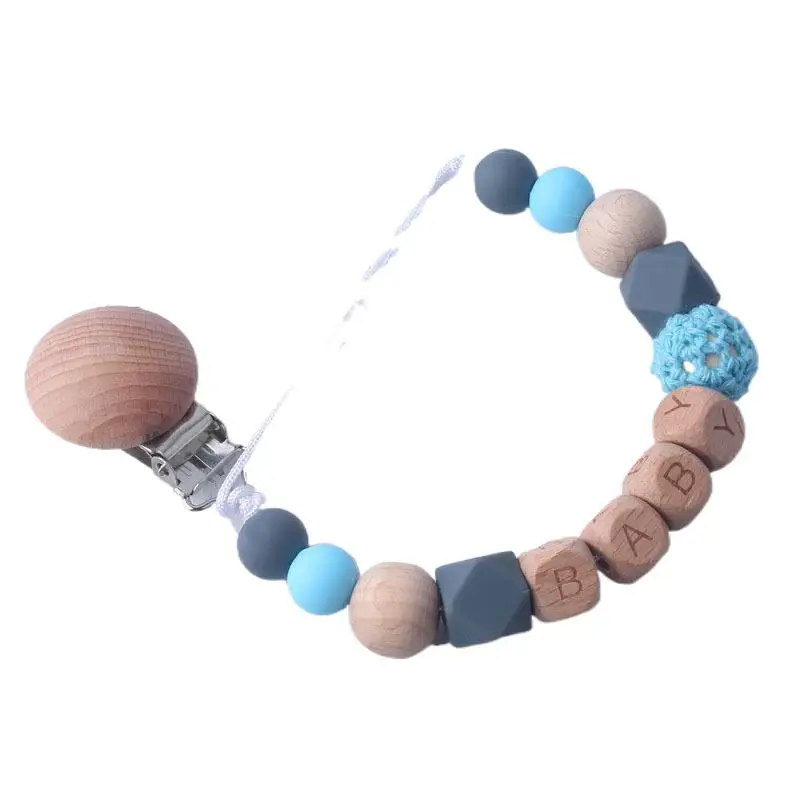 New Baby Pacifier Clips Personalized Name Teethers Toys Dummy Nipples Holder Clip Chain Babies Accessories Newborn Gifts Custom