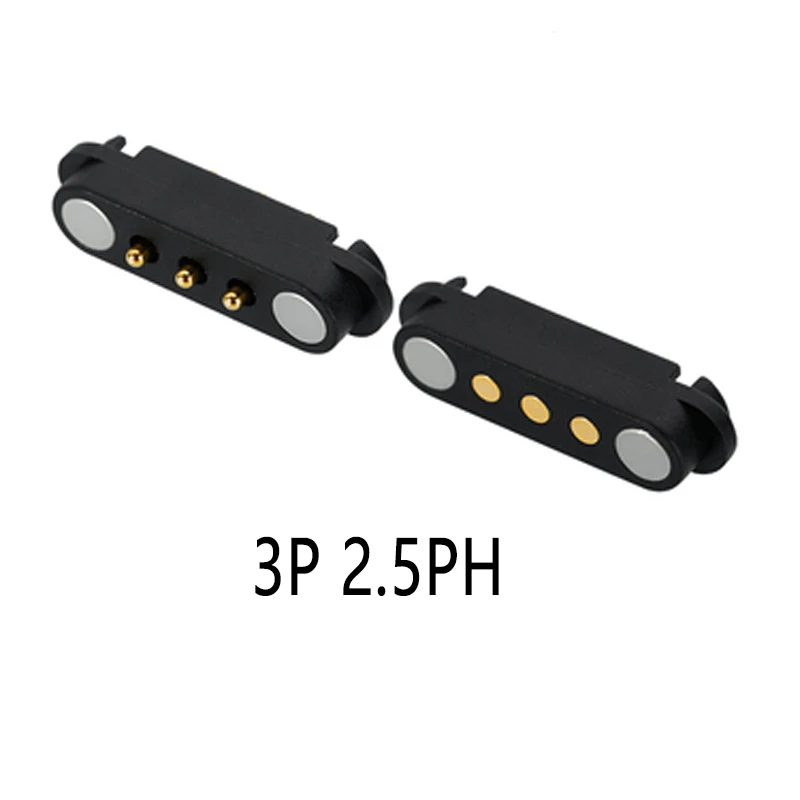 1 satz 2A 2Pin DC Magnetische Pogo Pin Stecker 2 3 4 5 Pin Pogopin Männlich Weiblich Gefederte DC steckdose Pitch 2,54mm 2,80mm – Detail 9