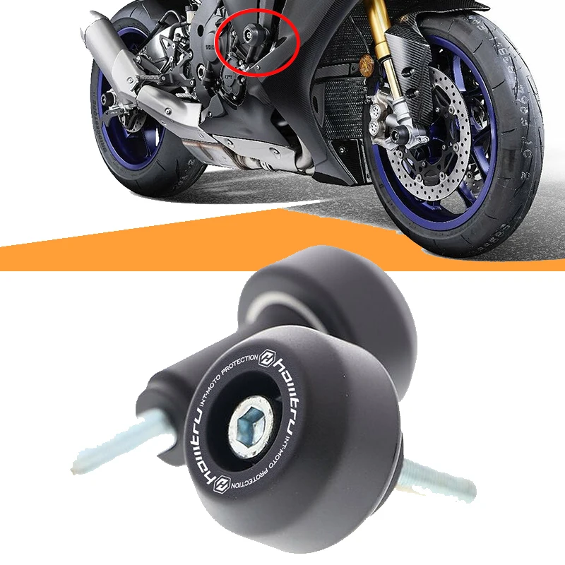 

Motocross Frame Sliders Crash Protector for Yamaha R1 R1M 2015-2023