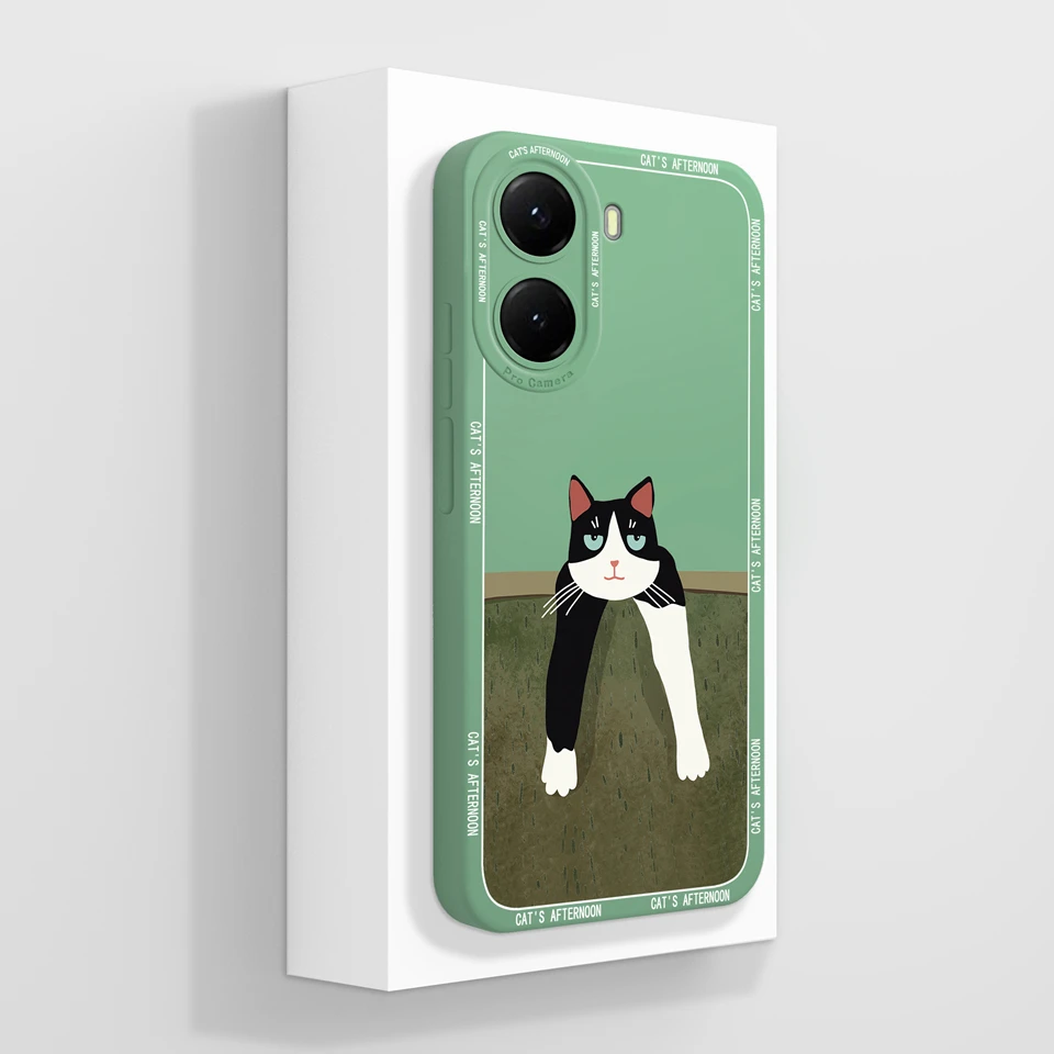 Sun Cat Flower Durable Shockproof Non-slip Liquid Soft Phone Case Cover