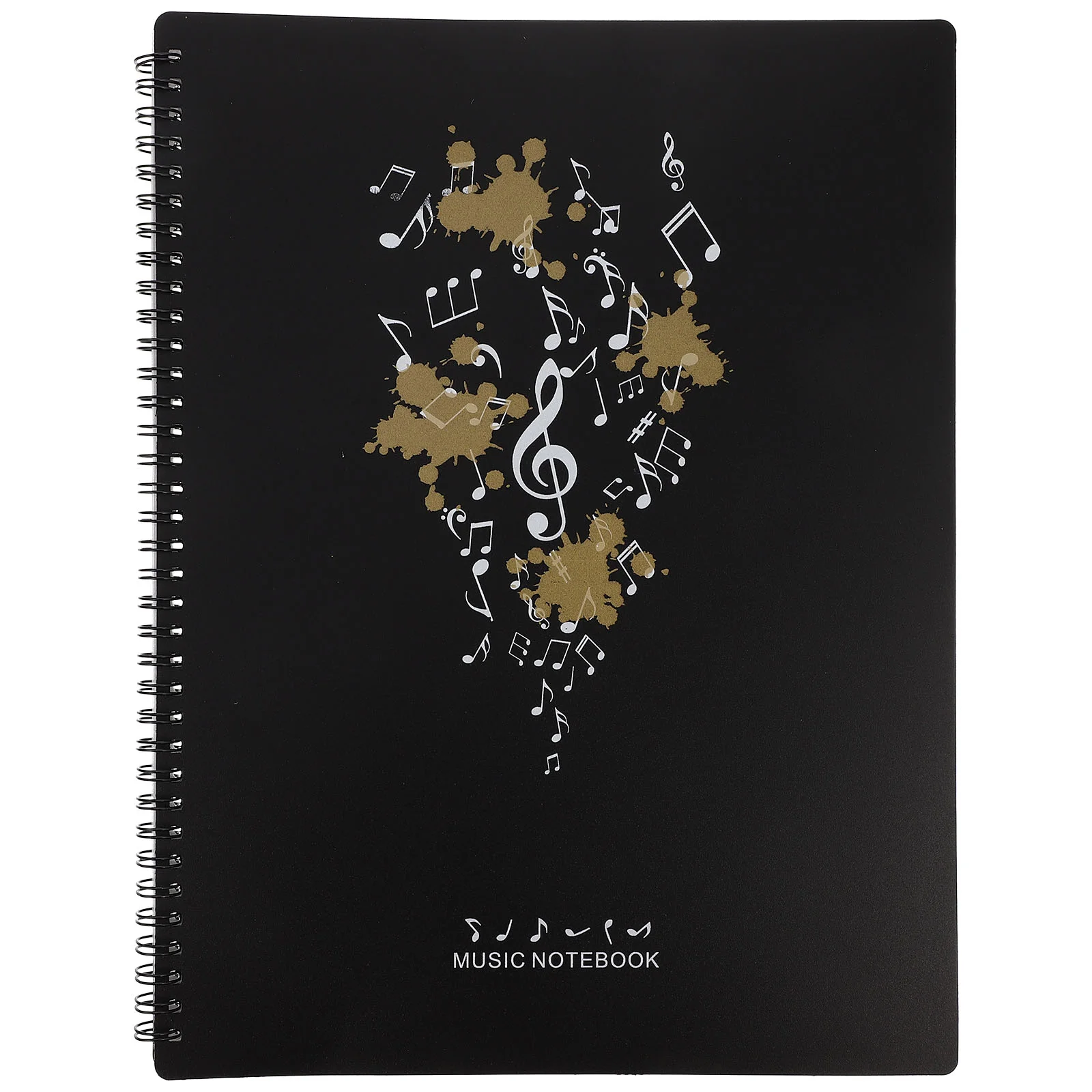 

Music Folder Folders for Band Binder Clips Loose Leaf Choral Pockets Spiral Pp Marching Flip Holder Student Notebooks