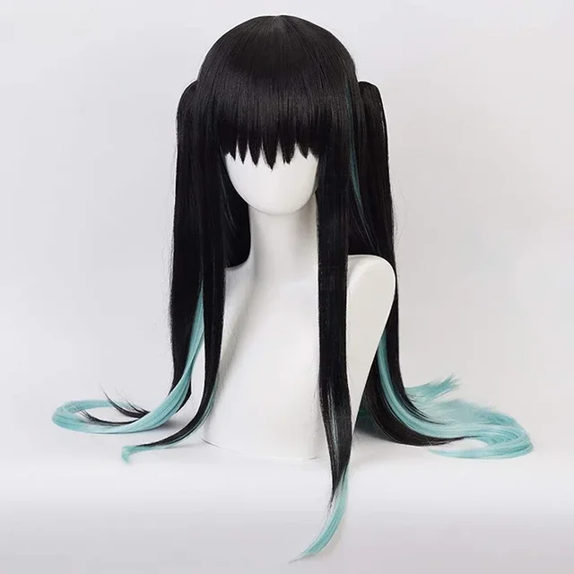 アニメ時透無一郎コスプレウィッグ無一郎時透かつら耐熱人工毛