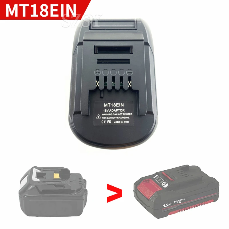 Mt18ein Battery Converter Adapter Charger For Makita 18v Liion Battery