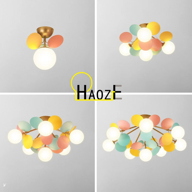 

Colorful Flash Led Ceiling Light Chandelier Lights Living Dining Room Bedroom Pendant Lights Bar Aisle Indoor Lighting Lamps