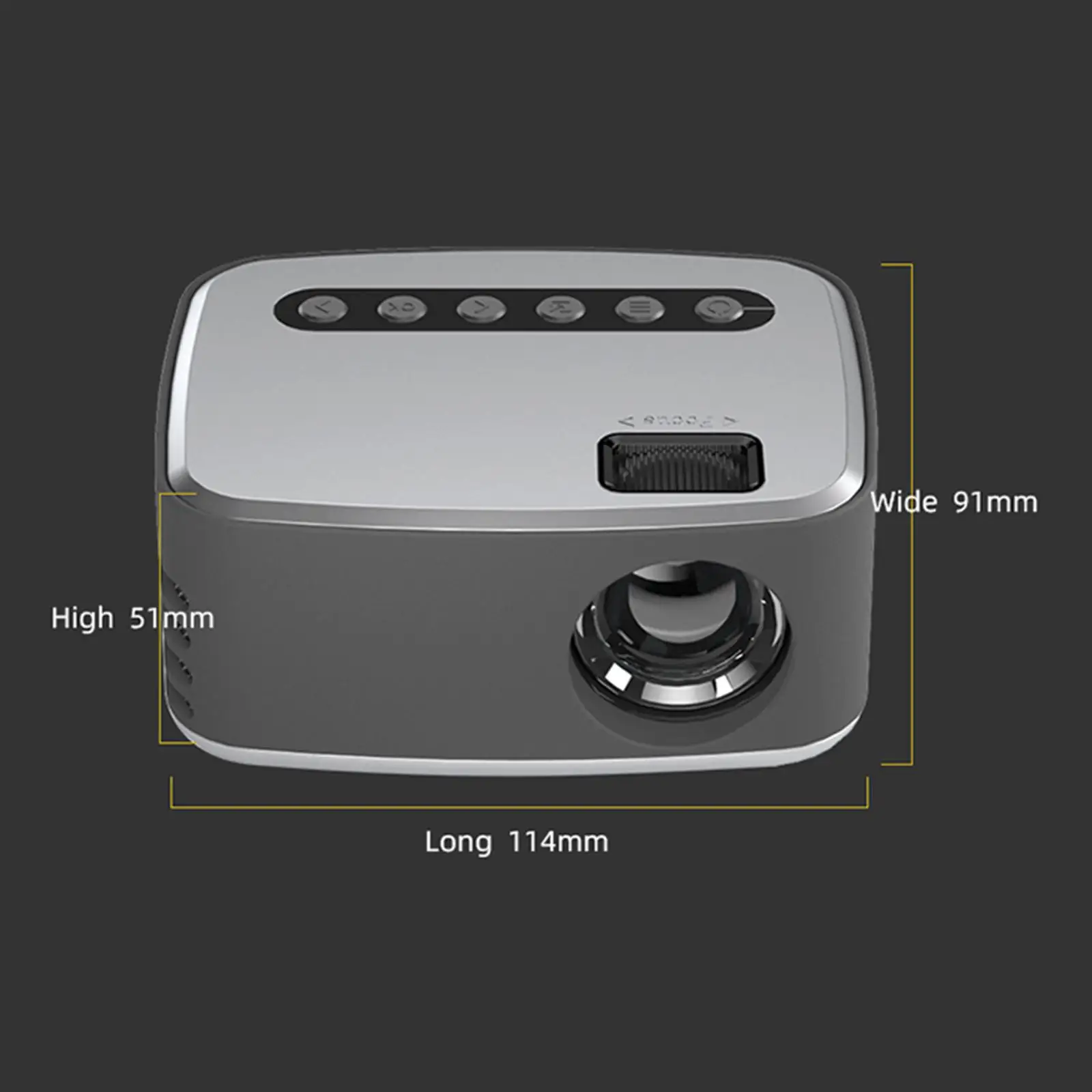 비디오 프로젝터 USB HD 휴대용 프로젝터로 어디서나 시청 가능