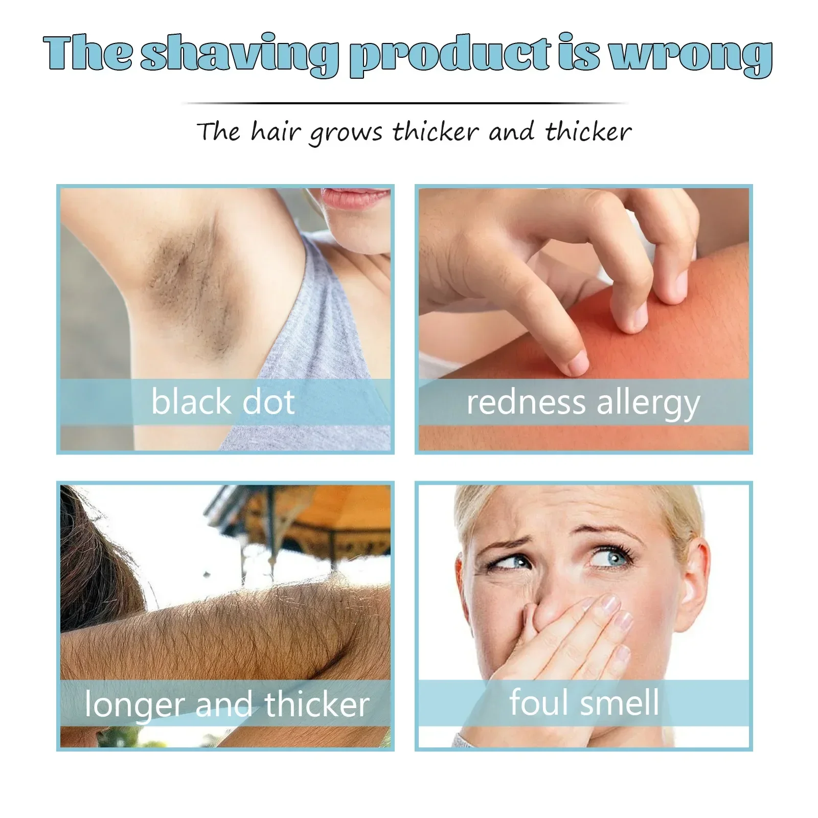 Permanent Hair Removal Spray Painless Hair Remover for Ladies Armpit Legs Arms Hair Growth Inhibitor Depilatory Body Cream Care 5
