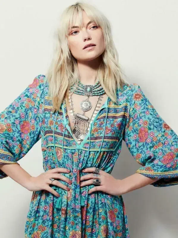 Taylor愛用ブランド♪Boho Goddess Dress*1970'BOHOワンピース Amazon.com: 2024 Women's Bohemian Halter Dress Lace