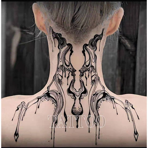 Tattoo tagged with design future cyborg blackwork minimal lines  digimatism healed russia neck head minimalist minimalism cyberpunk  body modification  inkedappcom