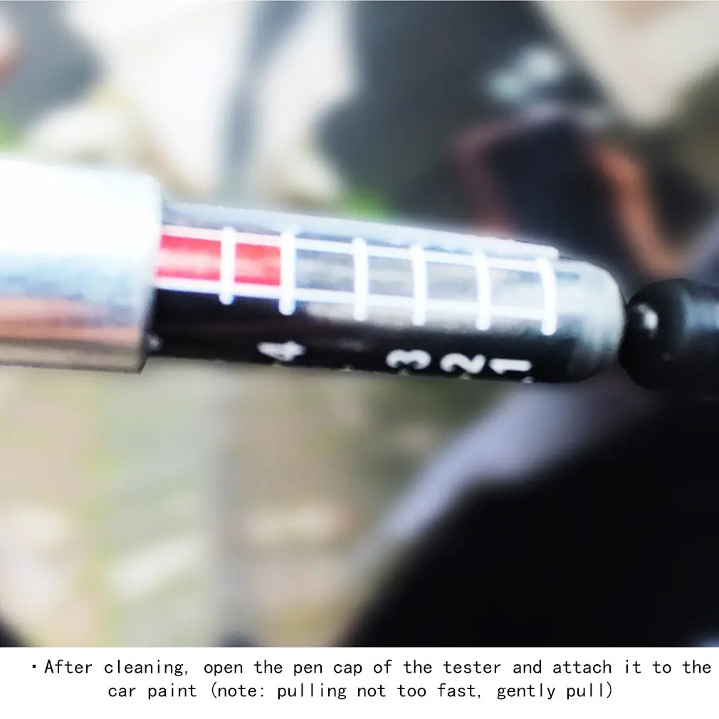 Car Paint Thickness Tester Pen With Scale Portable Car Paint Coating Tester Meter For Body Meter Tools
