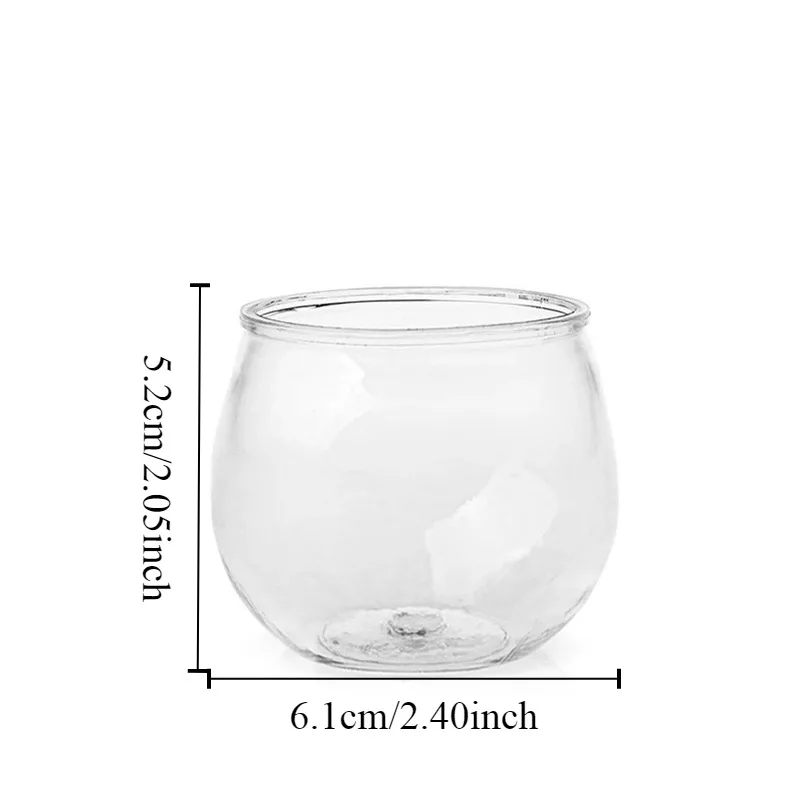 20PCS Transparent Dessert Cups Mousse Dessert Cups Party Birthday Wedding Restaurant Candy Snacks Jelly Christmas New Year plastic dessert cups dessert cups