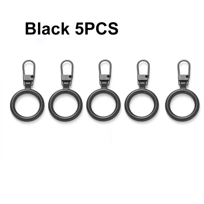 Round-Black 5Pcs