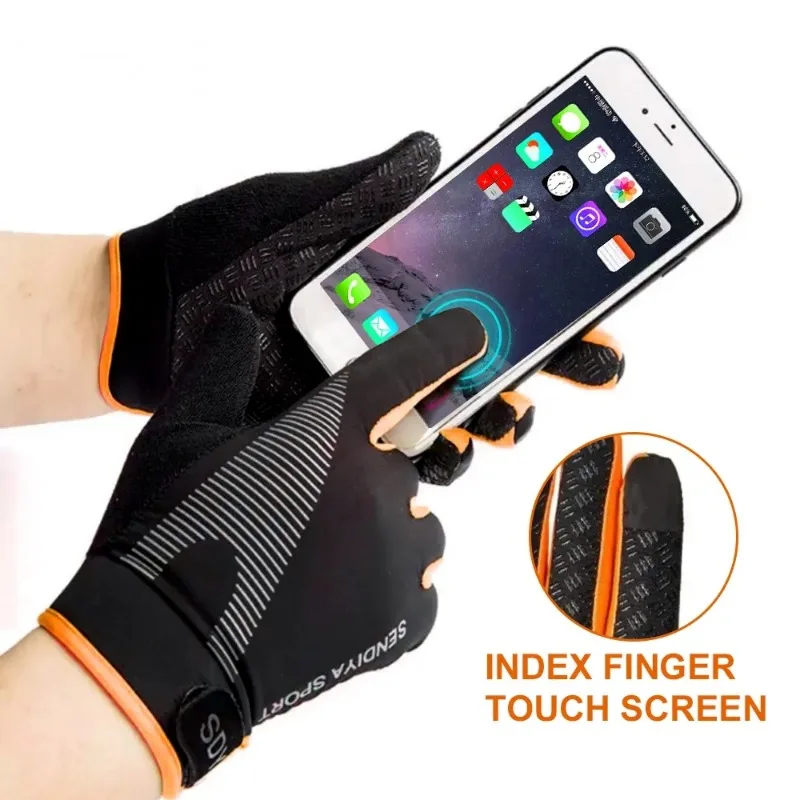 Anti-Slip Cycling Gloves TouchScreen Bike Gloves Outdoor Winter Thermal Warm Cycling Gloves Full Finger Bicycle Ski Sport Gloves 3