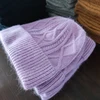Hat Winter Women Angora Knit Beanie Warm Autumn Skiing Accessory For Outdoor Cap 1