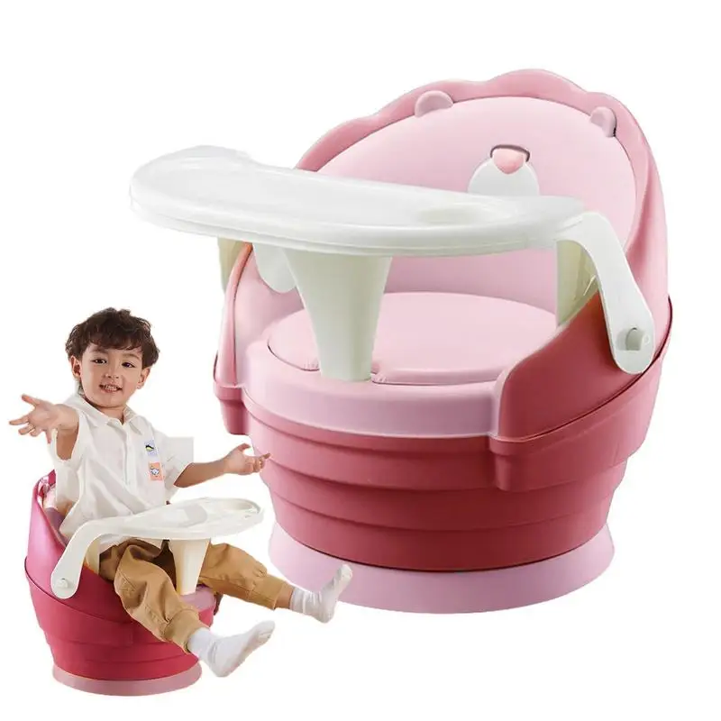 

Kids Dining Chair Toddler Booster Dining Chair With Cute Voice Kids Rotating Chair Removable Plate 360 Rotation For Boys