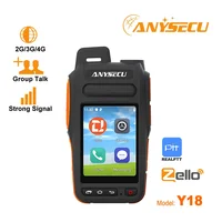 Anysecu Y18 4G Network Radio Y15 Upgrade Android 9.0 with WIFI GPS Mobile Phone Work With Zello Real-ptt walkiefleet POCstar 1