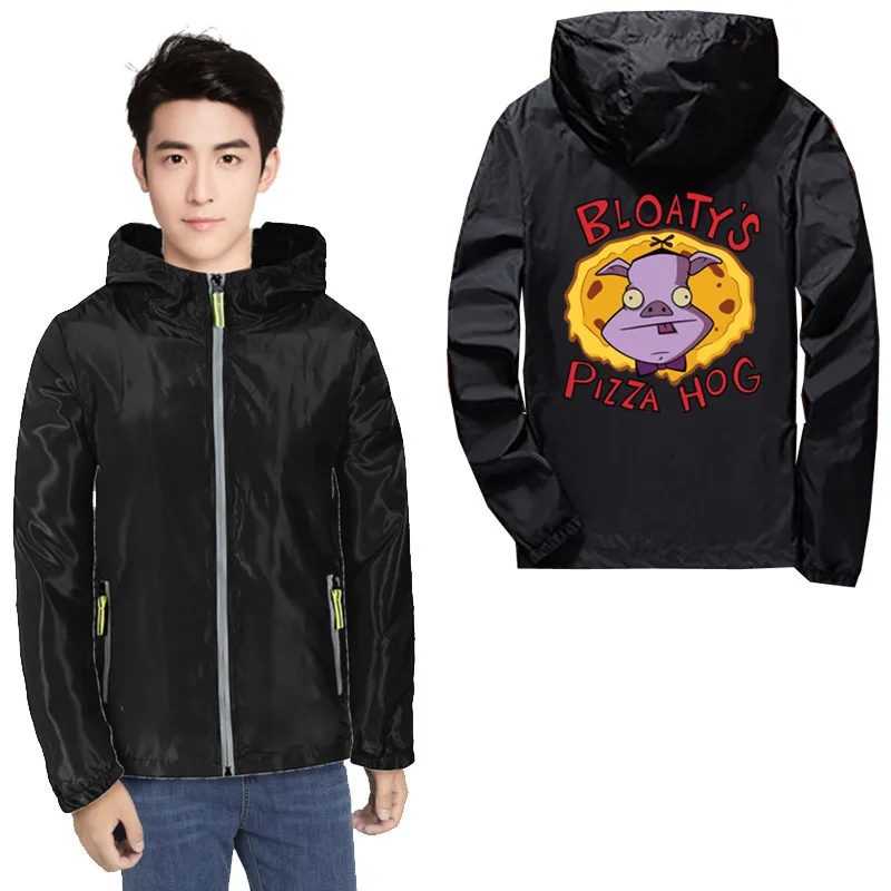 family clothes set Invader Zim Bloaty'S Pizza Hog Bomber jacket Men's winter clothes coat for man Motorcycle jacket Winter men clothing Winter c family matching outfits for wedding Family Matching Outfits