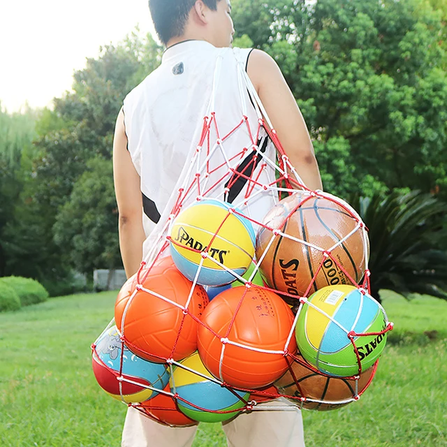 Portable Carry Net Bag Balls Volleyball Durable Standard Nylon Rope Storage Ball Bag Thread Soccer Basketball Hoop Mesh Net Portable Carry Net Bag Balls Volleyball Durable Standard Nylon Rope Storage Ball Bag Thread Soccer Basketball Hoop Mesh Net