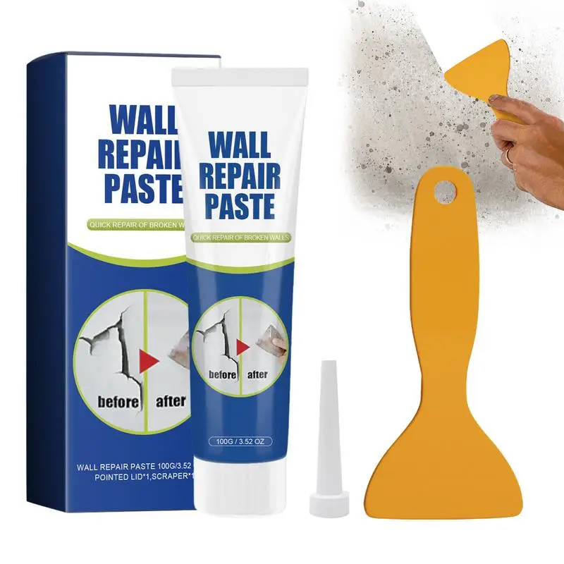 

100g Wall Mending Agent Wall Repair Cream With Scraper Paint Valid Mouldproof Wall Crack Quick-Drying White Patch Restore