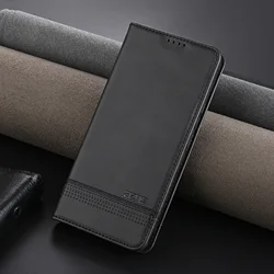 Luxury PU Leather Wallet Phone Case with Card Slot Holder Cover for Redmi Turbo 5 (Black)