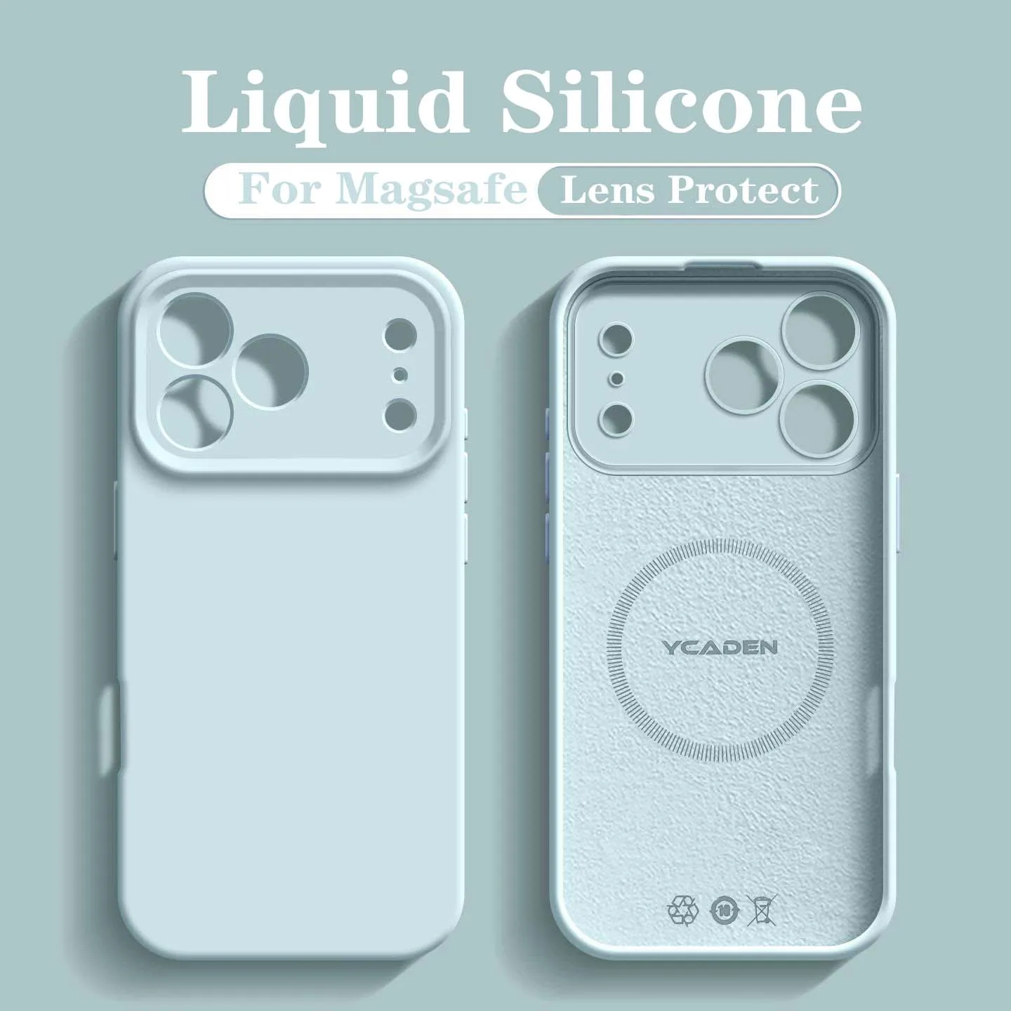 Premium Liquid Silicone MagSafe-Compatible Wireless Charging Phone Case - Smooth and Luxurious Finish