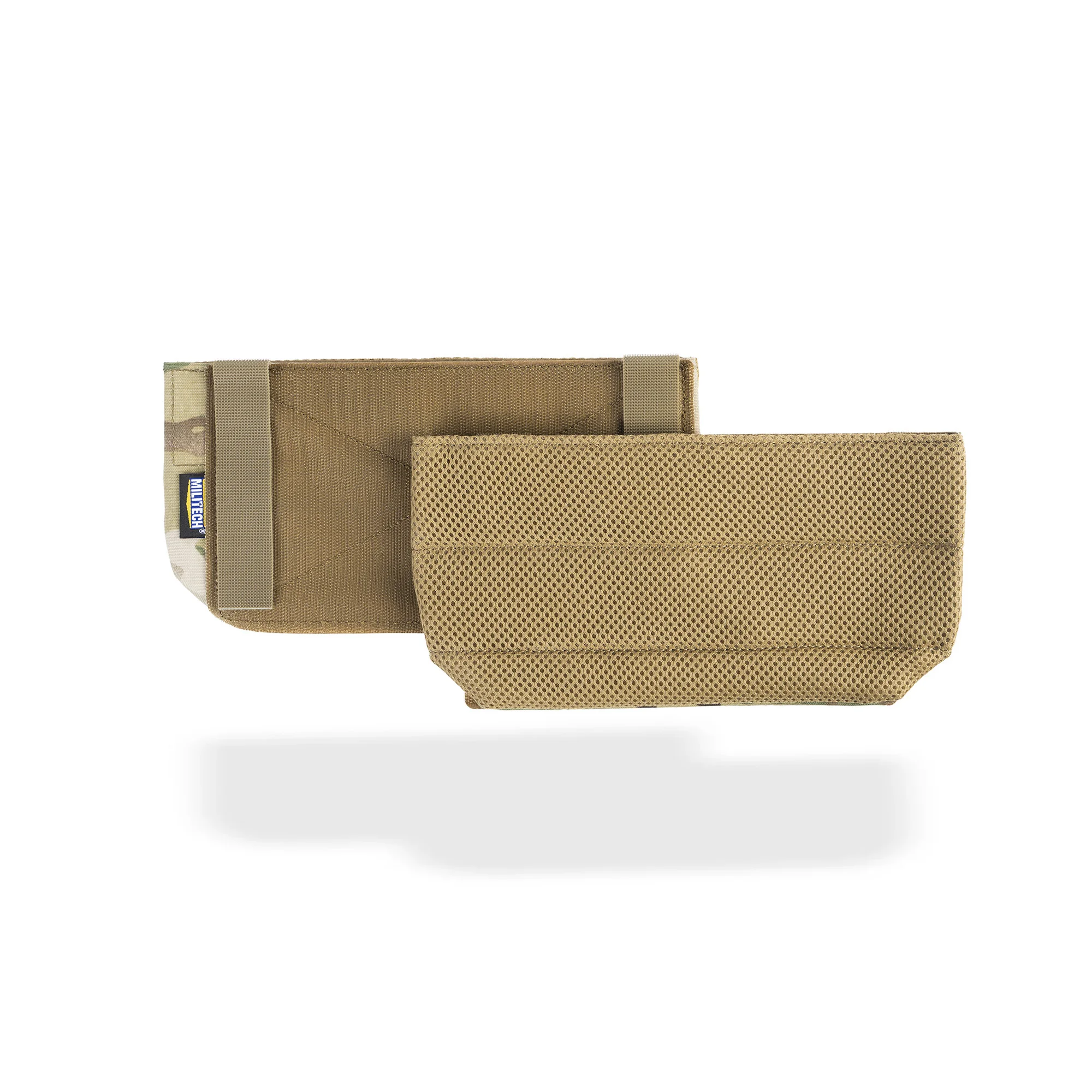 MILITECH Side Panel Pouch Bucket Set for Armor 6x6 6x8 Panel Storage for Triple Mag Frame Fit ARC V2 Tactical Vest Plate Carrier
