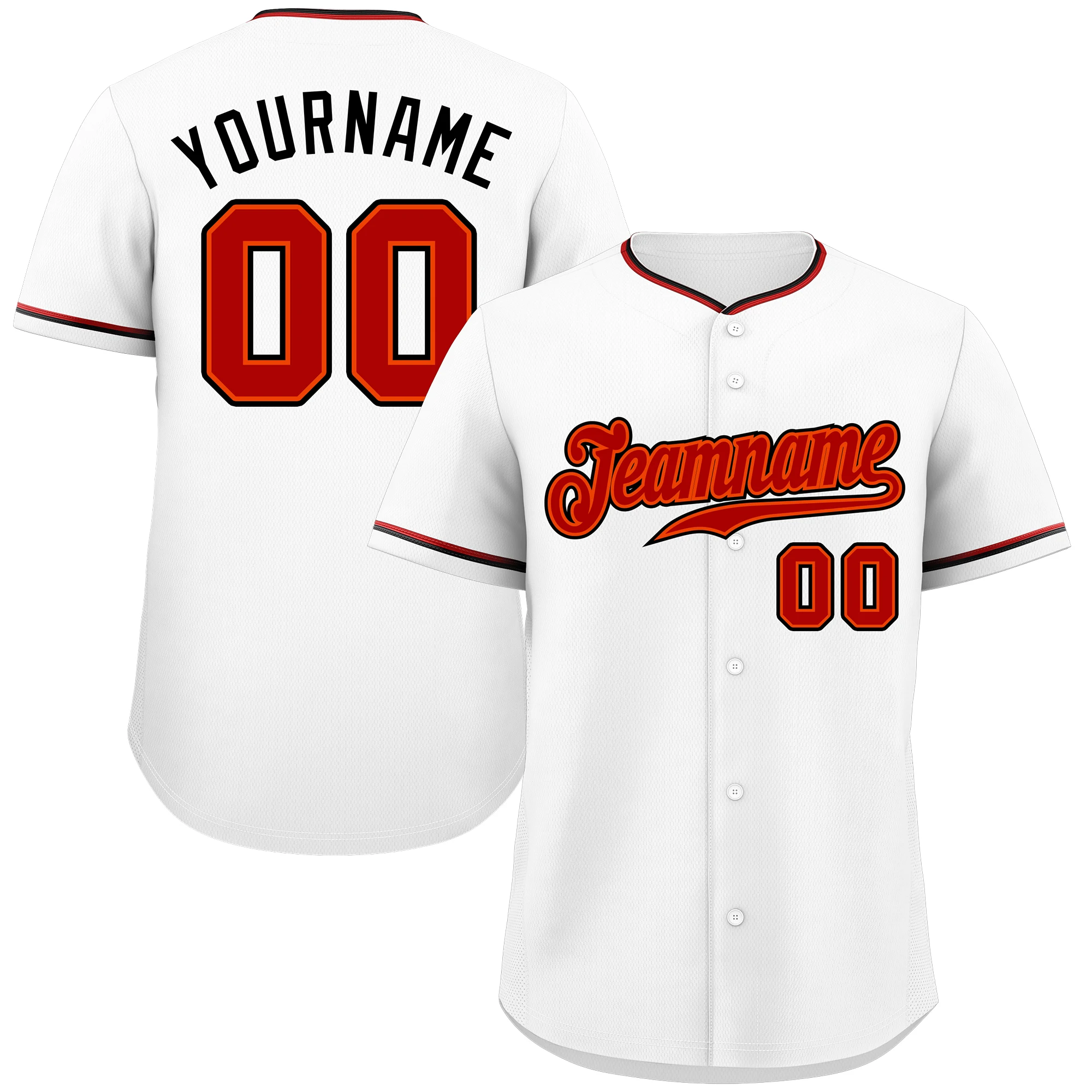 Classic Style Baseball Jersey Printed Letters & Number Practice Sports Shirt Adults
