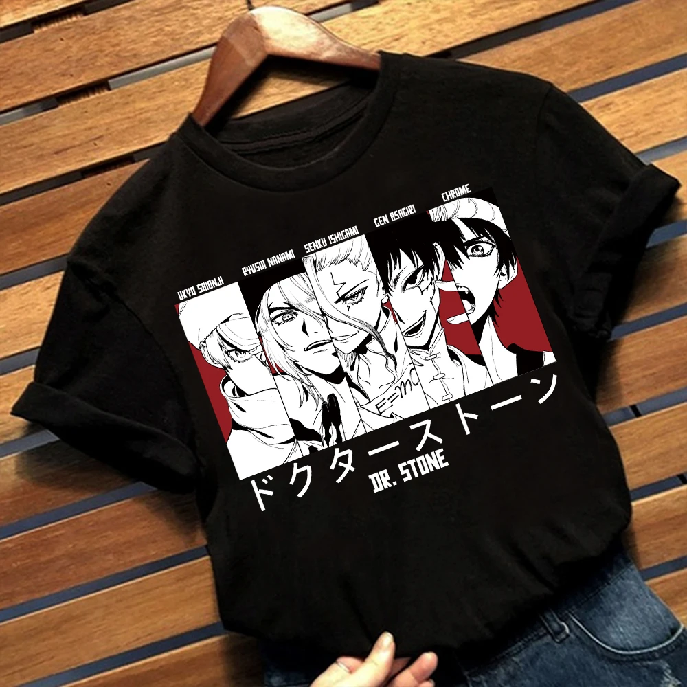 

Dr Stone Anime Print Women T-shirt Harajuku Short Sleeve T Shirt Female Fashion Woman Blouses 2023 Streetwear y2k Clothes Tops