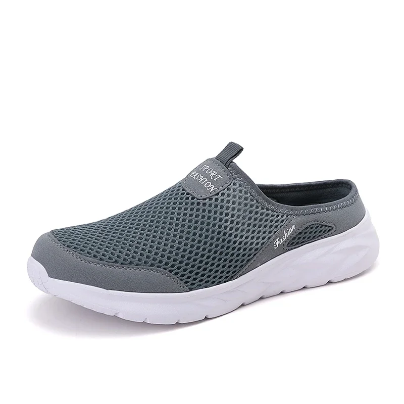 Men's Slip-on Mules Half Slippers Casual Walking Shoes Outdoor