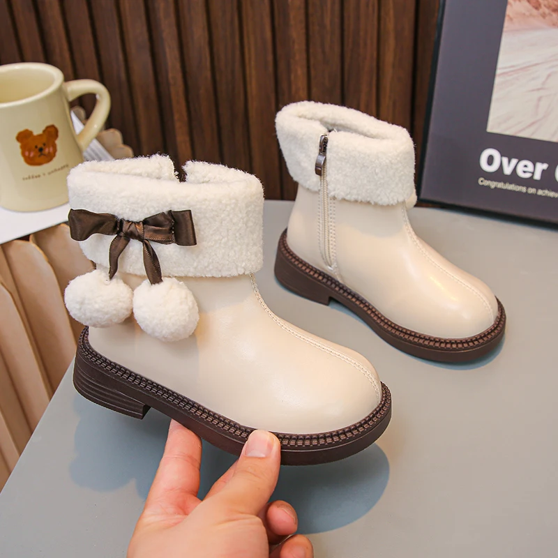 Winter Kids Thermal Ankle Boots with Breathable Lining