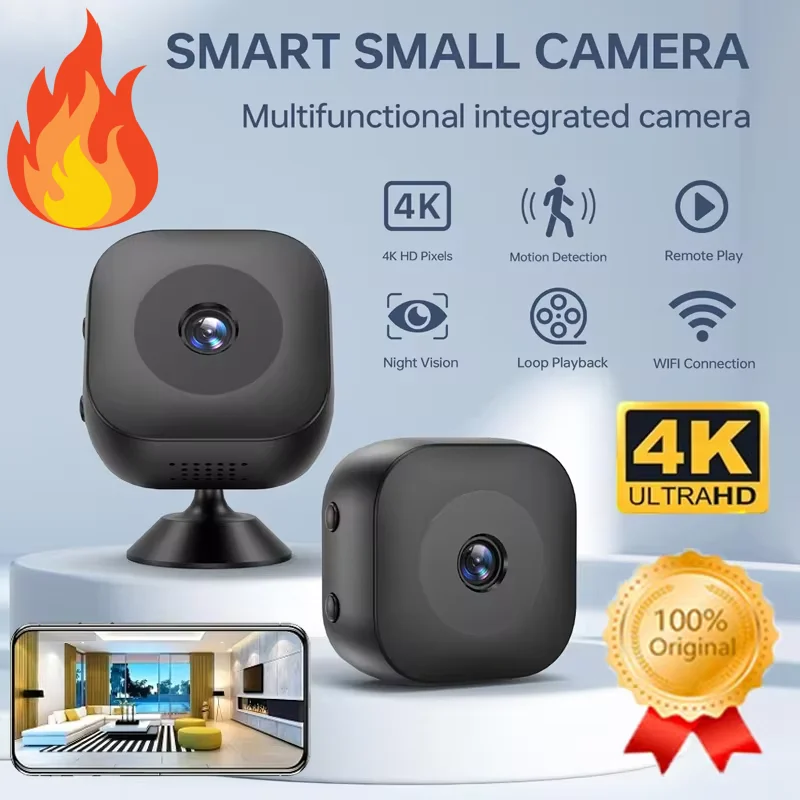 4K Mini Camera WiFi Remote Monitoring Mobile Detection Camcorder Portable night vision Surveillance Security Camera