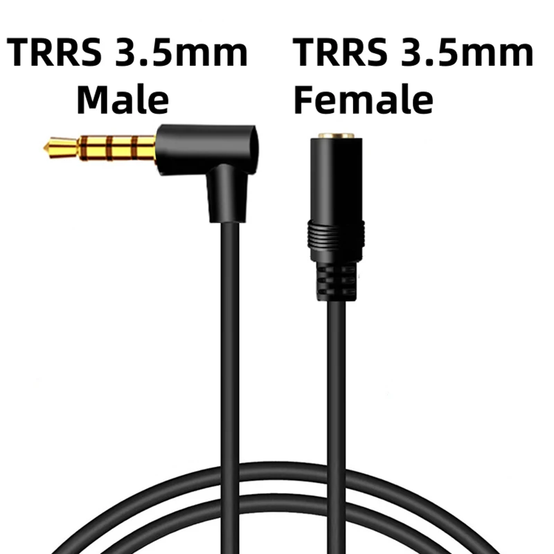 Right Angle 3.5mm Audio Cable - Universal Stereo AUX Cord