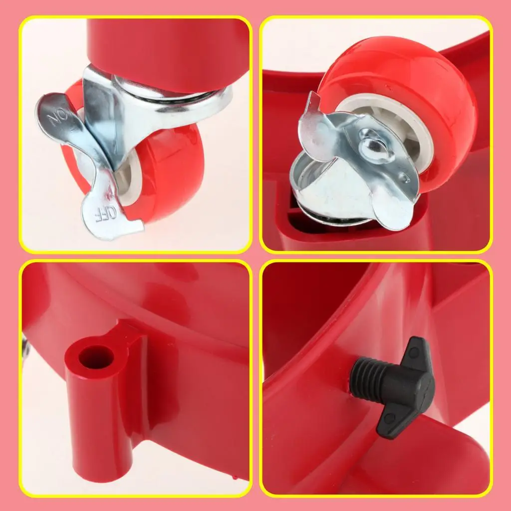 Rolling Bucket Dolly Detailing Tool Removable Bucket Mover Wear Resistance Car Wash Dolly for Car Beauty Cleaners