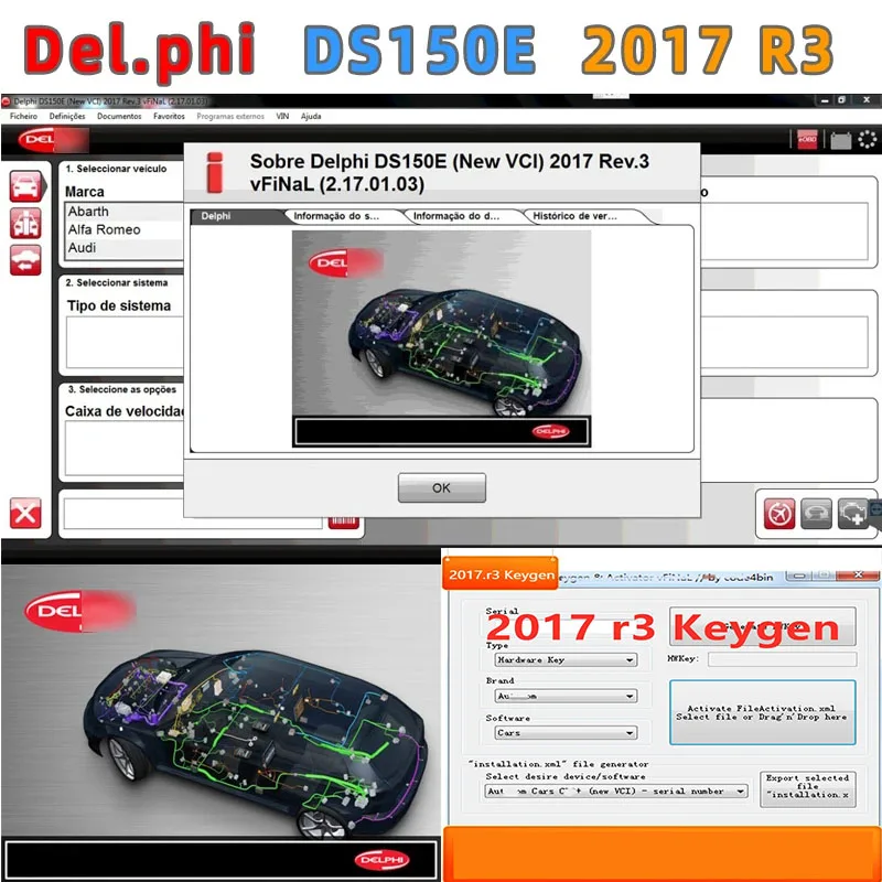 

2023 HOT Delphis 2017 R3 with keygen Delphi DS150E diagnostic tool Car repair software For cars and trucks obd scanner 2017r3