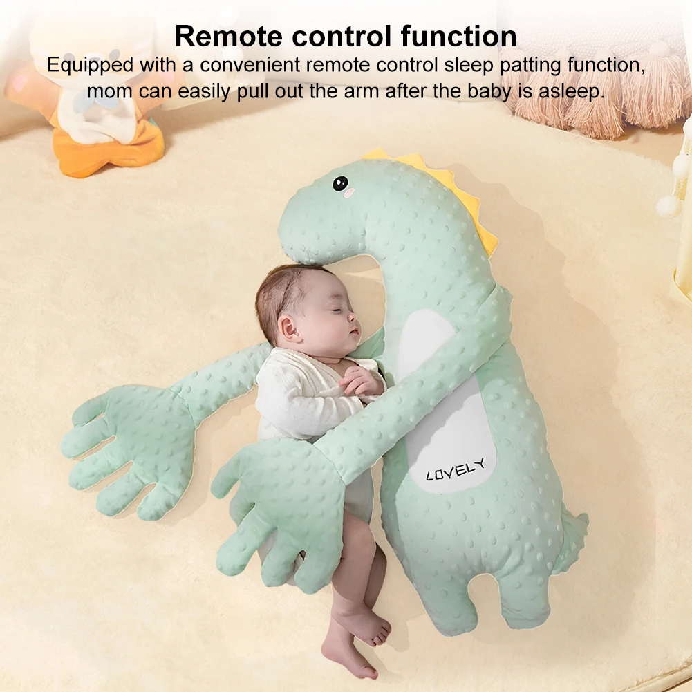 Baby Sleeping Patting Doll Pillow Soothing Electric Palm Baby Pillows Newborn Protector Sleep Nursing Pillow Animals Calming Toy 2