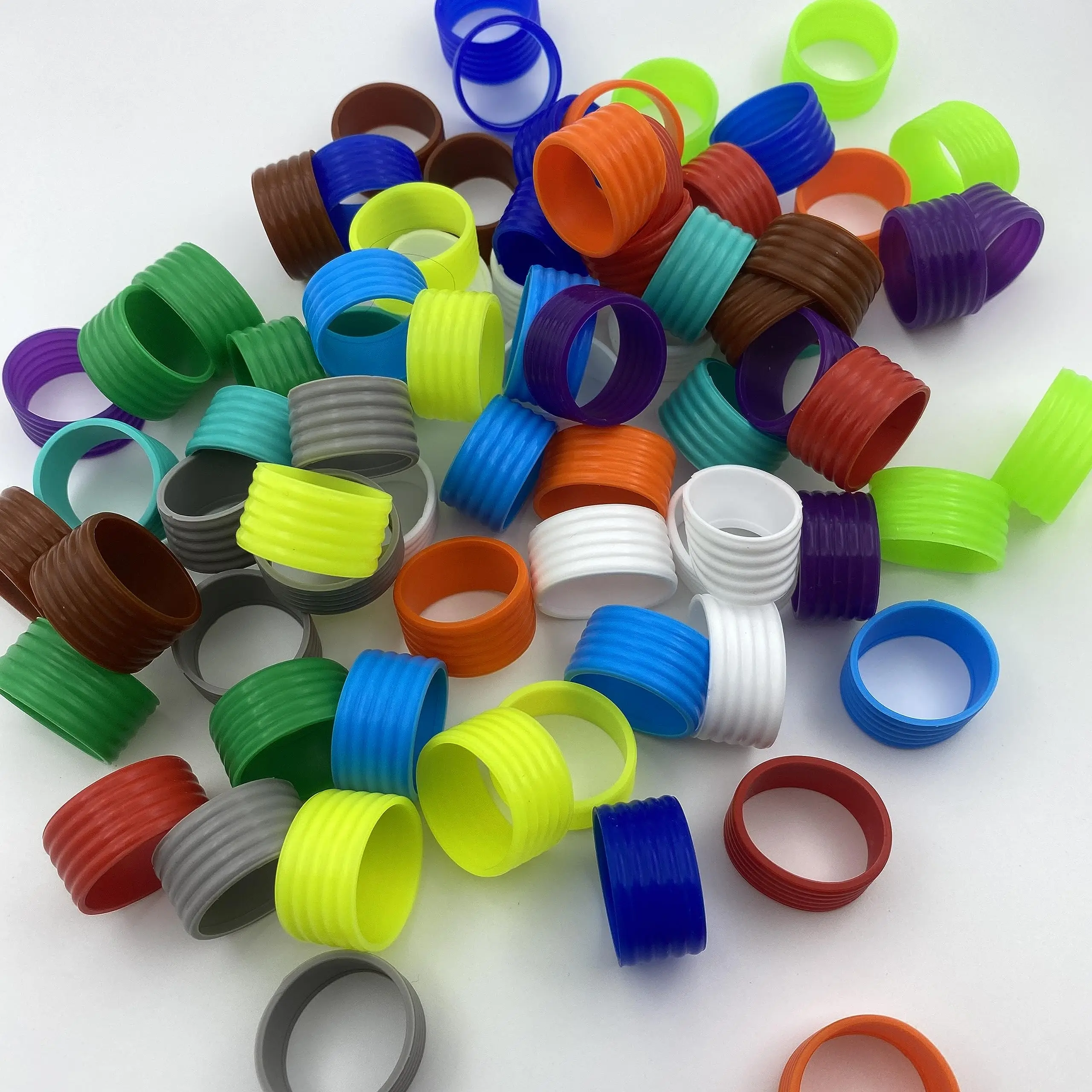 50 PCS Tennis Racket/Pickleball Paddles/Squash Silicone Ring Racket Grip Bands Rubber Ring, Pickleball Overgrip