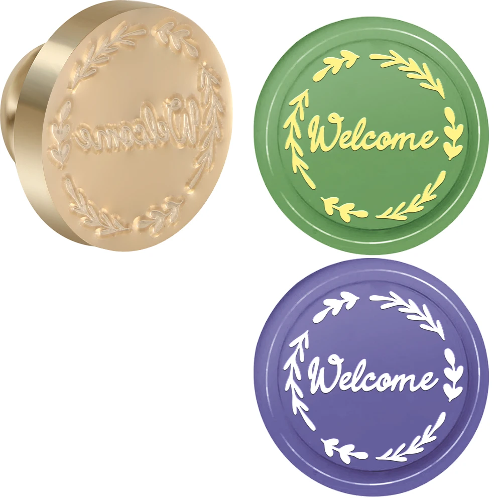 

Wellcome Wax Seal Stamp DIY Craft Supplies Scrapbooking Christmas Wedding Invitation for Decoration Wine Bags, Notebooks, Gifts
