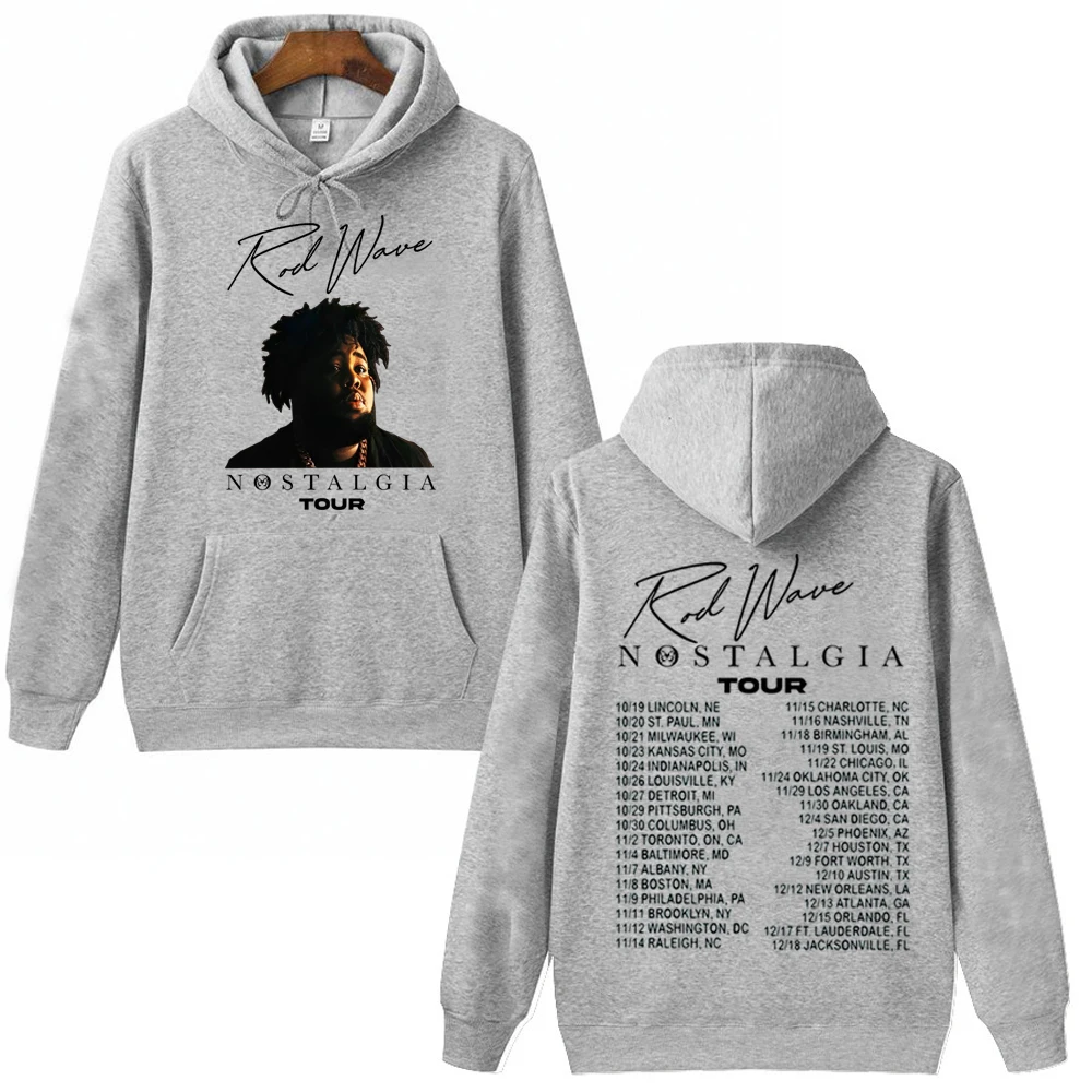 Rod Wave Tour Nostalgia Hoodie Man Woman Harajuku Pullover Tops Streetwear Fans Gift