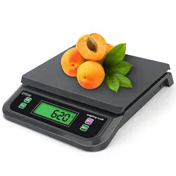 High - Capacity Digital Kitchen Scale with LCD Display for Precision Baking and Cooking (Black)