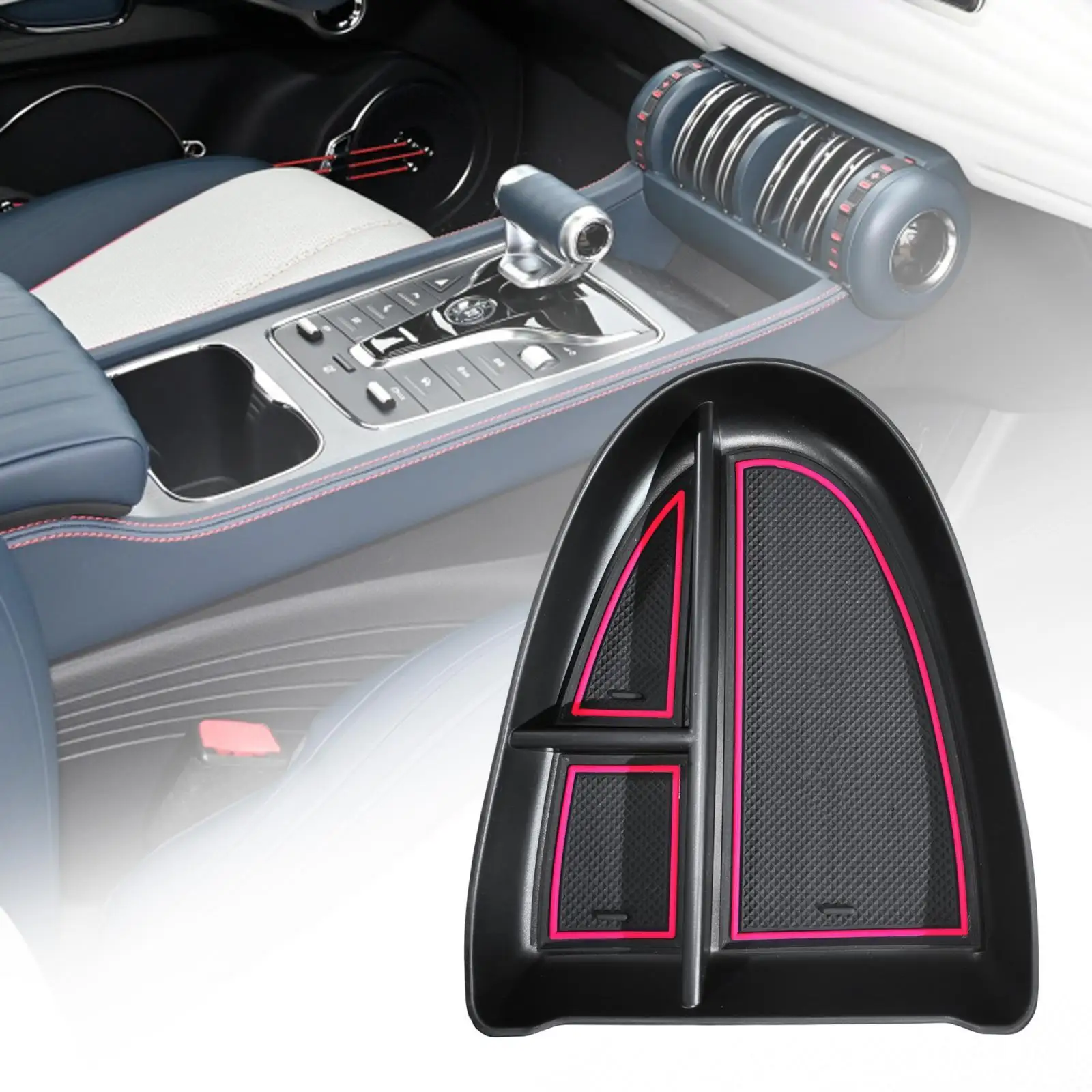 Automotive Interior Armrest Waterproof Anti Slip Storage Box Atto 3 Center Console Tray Organizer for Byd Yuan Plus 2022