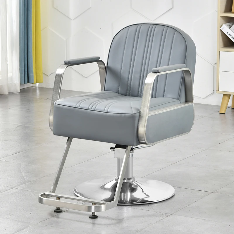 Working Cosmetic Equipment Barber Chairs Swivel Luxury Wheel Barber Chairs Hydraulic Silla Peluqueria Salon Furniture YQ50BC
