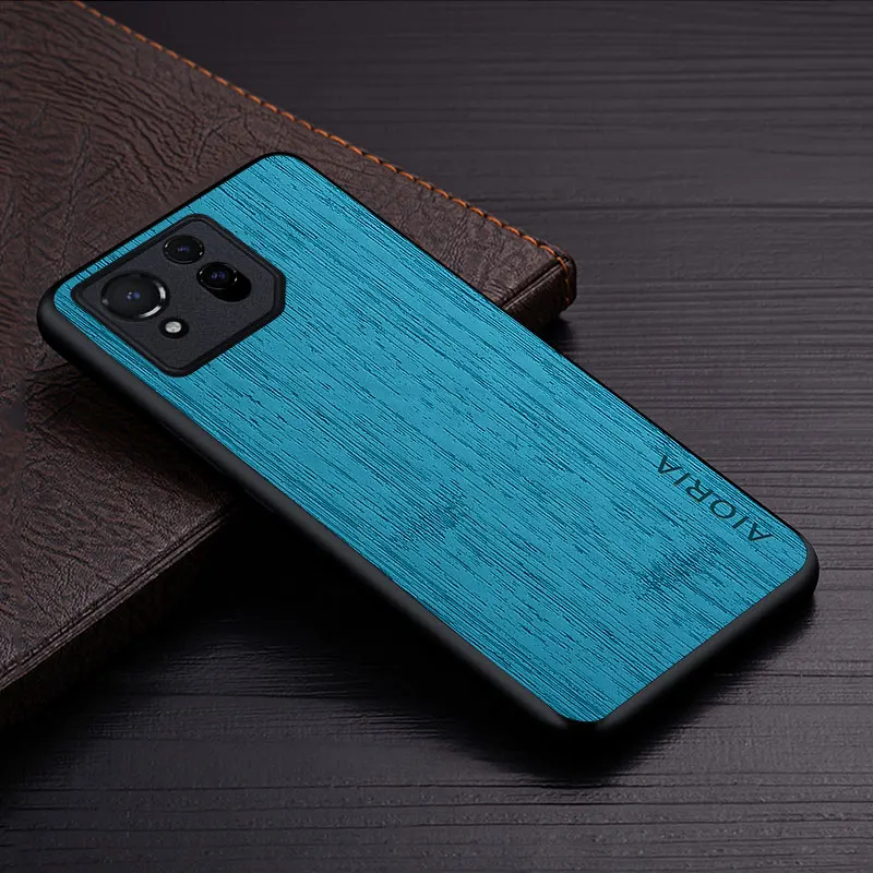 Luxury Bamboo Wood Pattern Leather Phone Cover - Premium Case