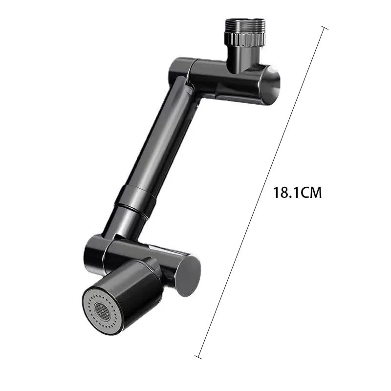 1-2PCS Tobotic Arm Universal Faucet With Rotatable Extension Washbasin Aerator Joint Rocker Splash Proof And Splash Proof Water 6