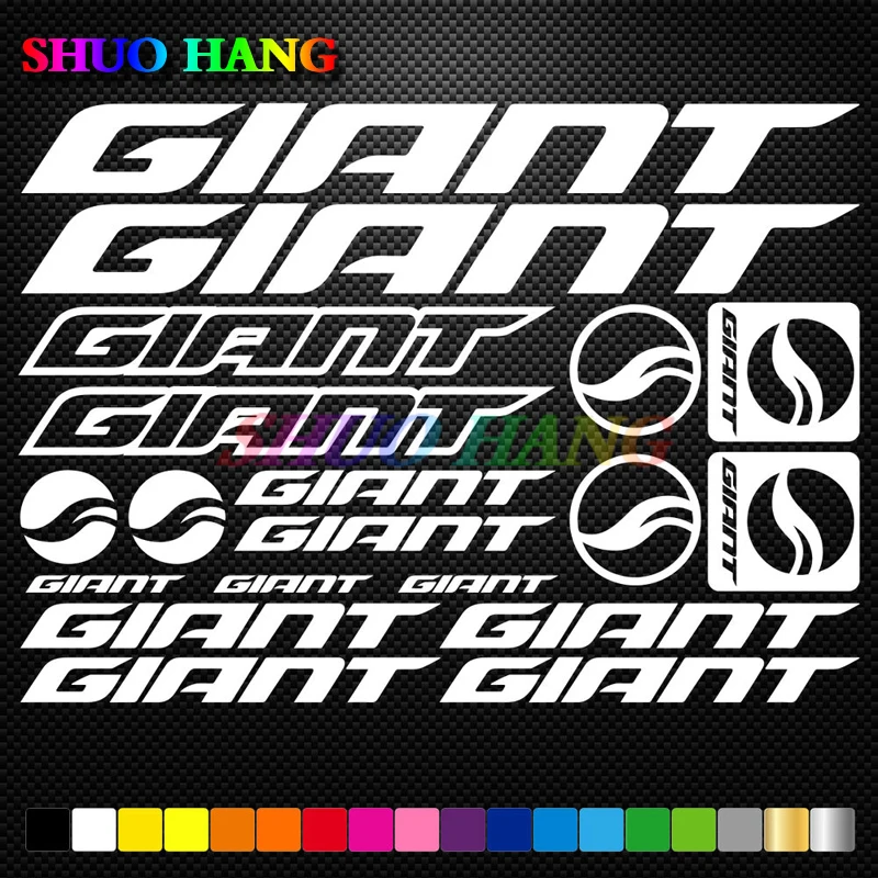 

FITS Giant Vinyl Stickers Sheet Bike Frame Cycle Cycling Bicycle Mtb Road Car Accessories Decoration Front Fork Sports Decal