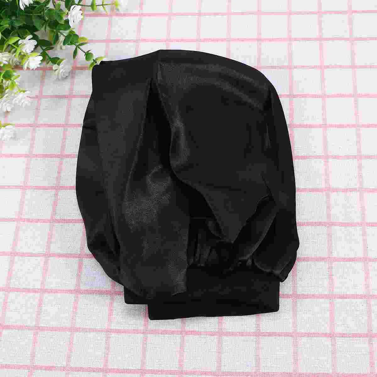 

Chemo Cap Hat Chemo Headwear Night Cap Wide Band Bonnet for Hair Hair Care Cap Size Large Black