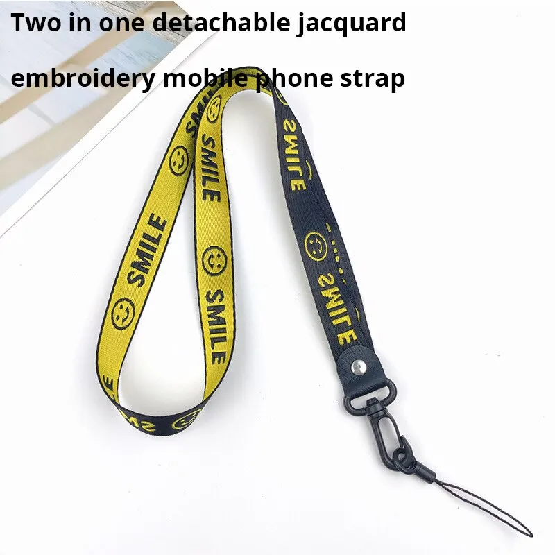 Fashionable Hook Buckle 2 in 1 Detachable Jacquard Embroidery Wide