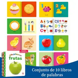 Set of 10 Spanish Children's General Knowledge Enlightenment Puzzle Books - 976-93C-Spanish